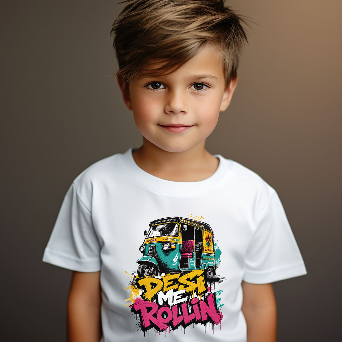 Rickshaw T-Shirt for Kids - Desi Clothing UK